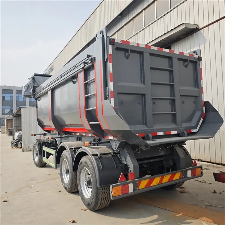 Heavy duty rear dump semi-trailer