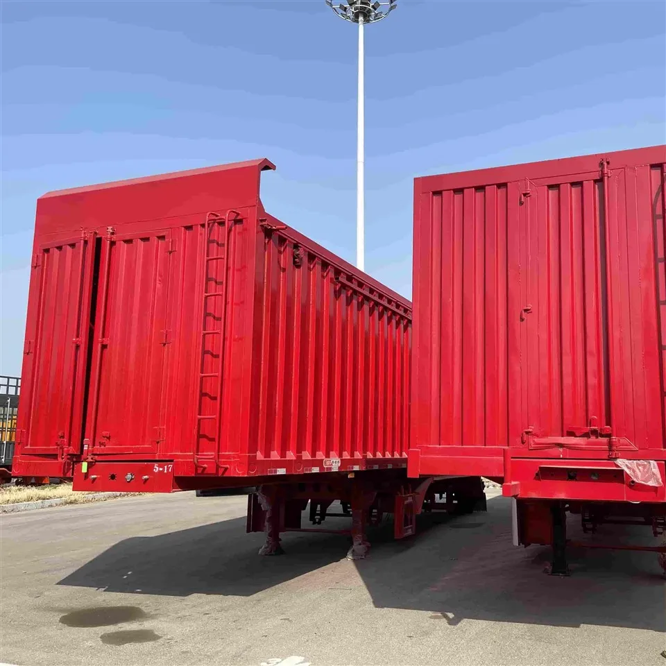 Véhicule de remorque 40 pieds 53ft Boîte fermée Type de fourgonnette semi-remorque